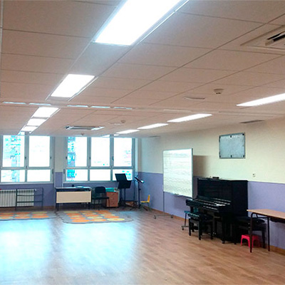 Aula de música del colegio El Porvenir