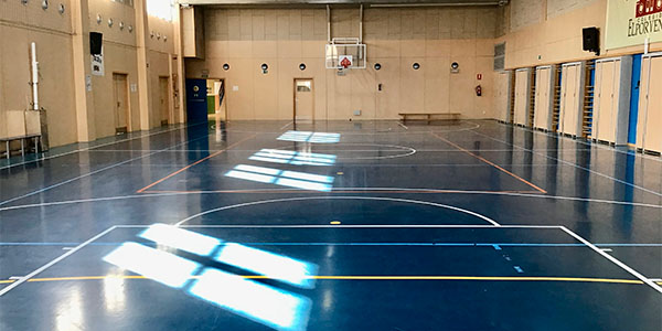 gimnasio-fondo Gimnasio del colegio El Porvenir