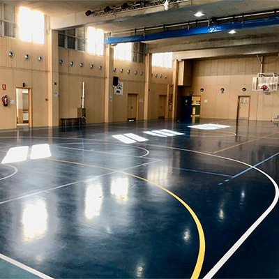 Gimnasio del colegio El Porvenir